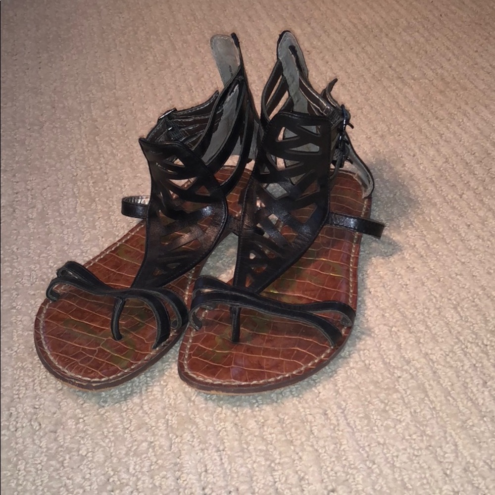 Black Sam Edelman gladiator sandals